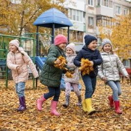 Осенняя прогулка с детьми